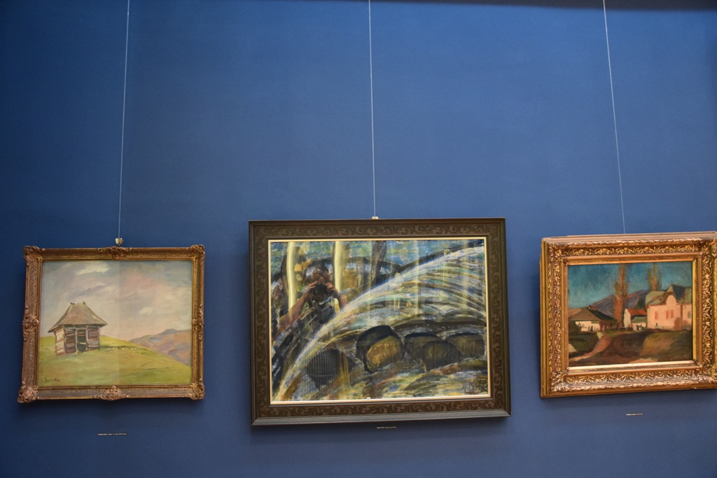 Gruzda János, Nagy István és Boldizsár János festményei a kék teremben