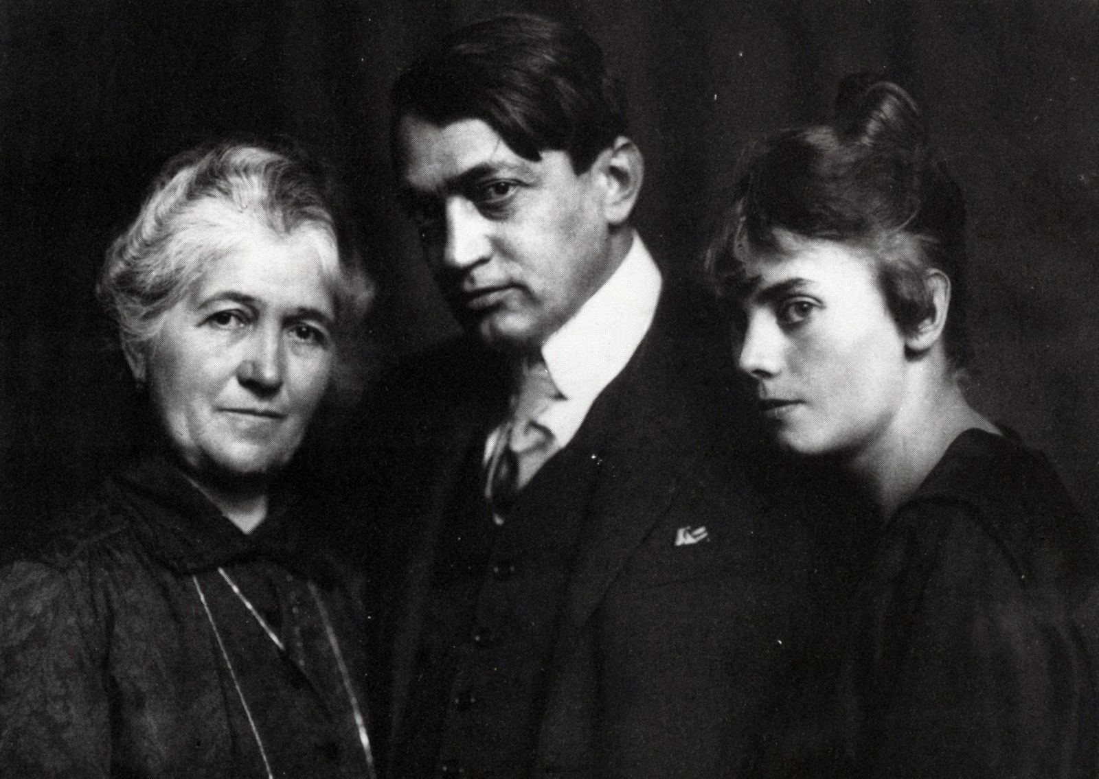 Ady Endre édesanyjával és Csinszkával