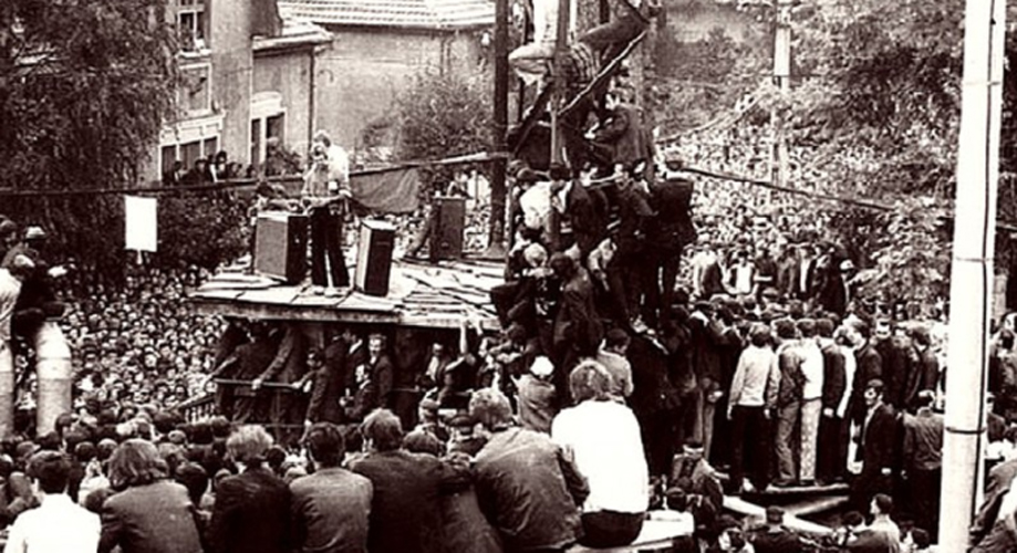 Az 1977-es bányászsztrájkkor készült felvétel | Fototeca online a comunismului